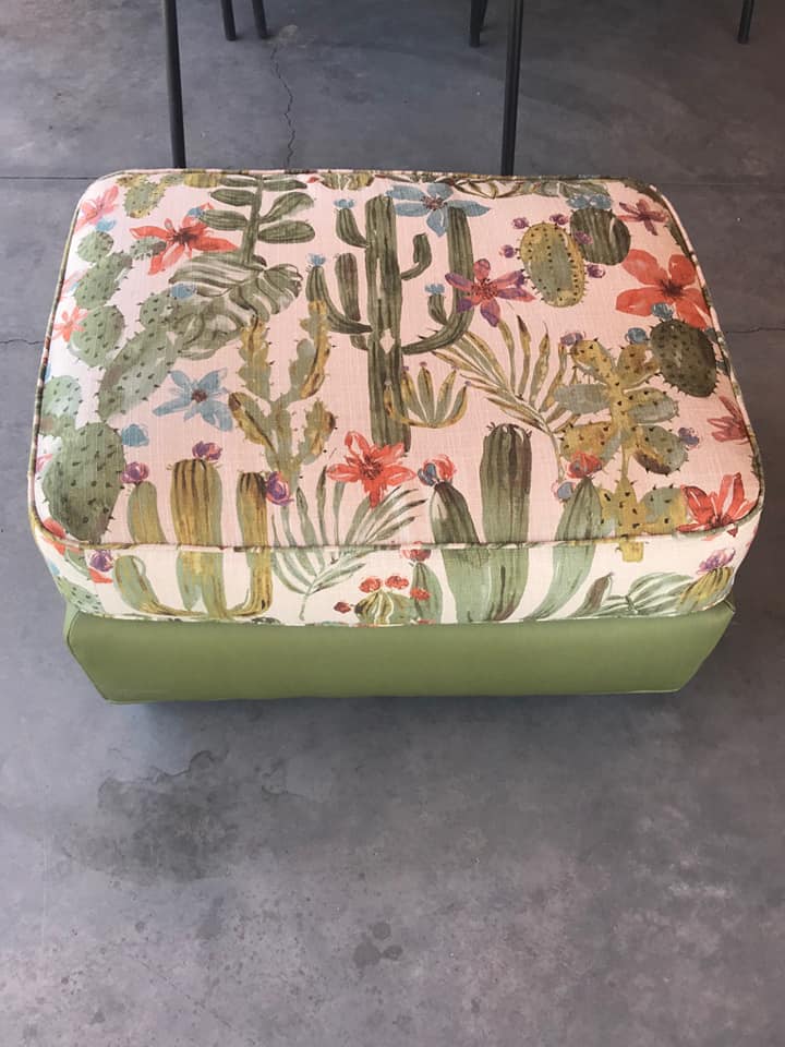 Cactus Accent Chair with Matching Ottoman - thumbnail 4