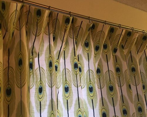 Custom Drapery Tucson AZ Peacock Pattern