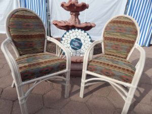 Cotton Chairs for outdoor entertainment area