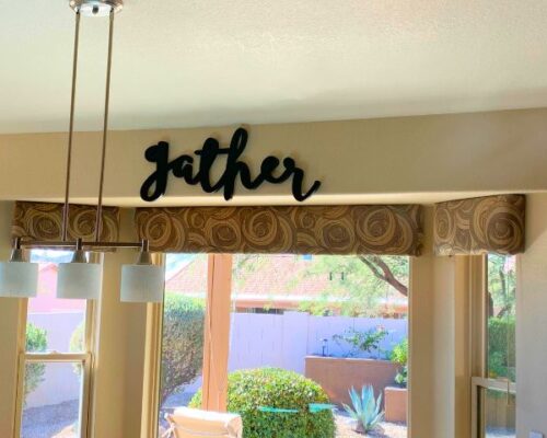 Custom window valance style